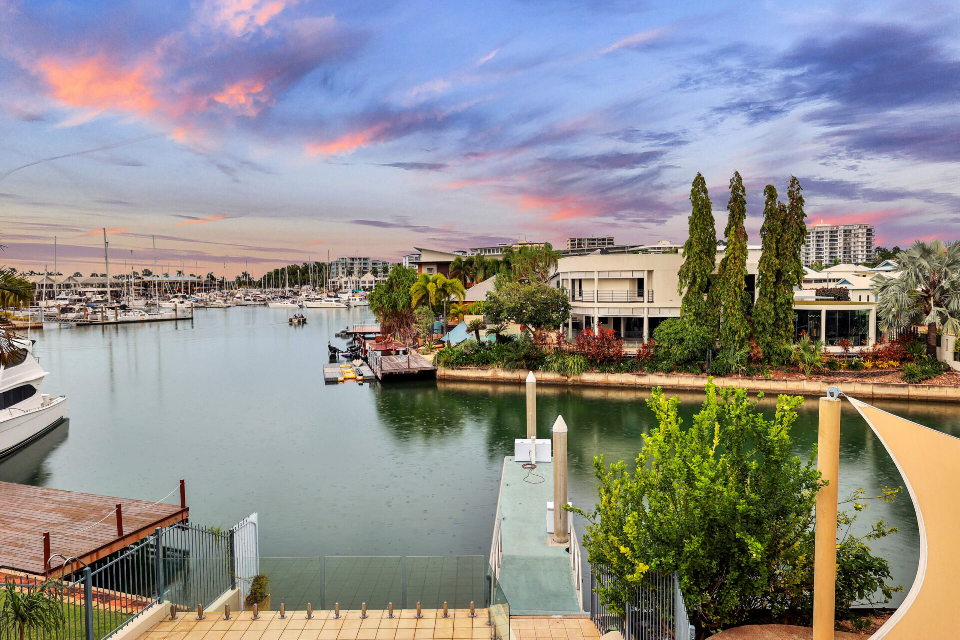 View from the second floor of Villa Marina Darwin