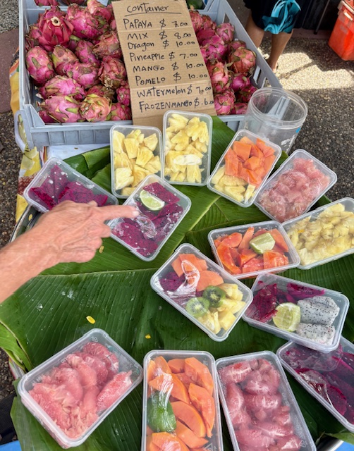 IMG_2645 Fruit offerings at Parap Market in Darwin, Australia