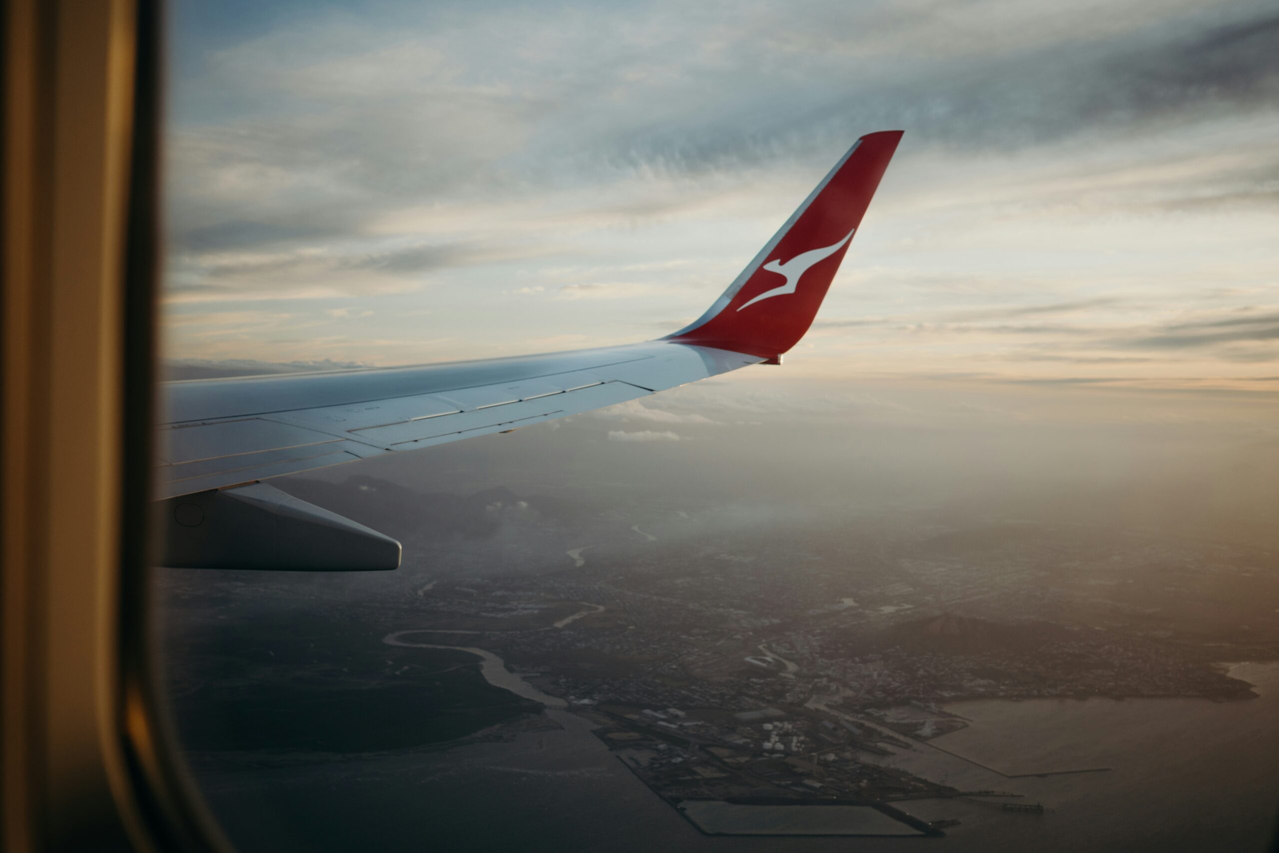 Qantas Plane landing in Australia